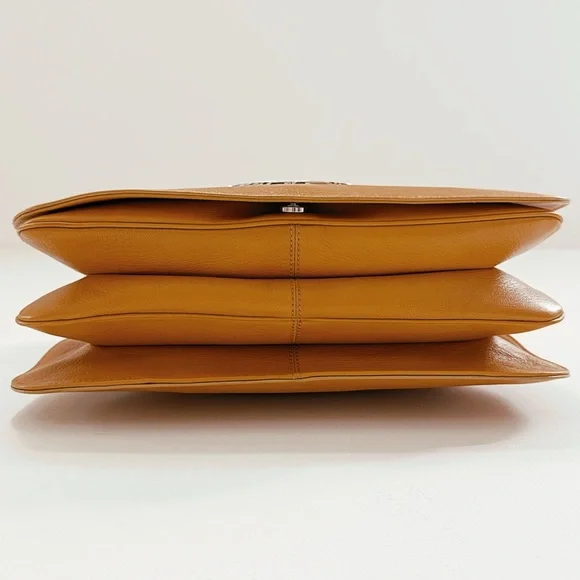 Gucci Tom Ford Blondie RARE Orange GG Logo Monogram Medium Satchel Flap Bag - Picture 7 of 11